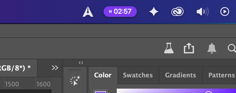 Aeto Mac menu bar time tracker close-up